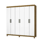 Guarda Roupa R22 6 Portas 2 Gavetas Sem Espelho Com Pés Cario