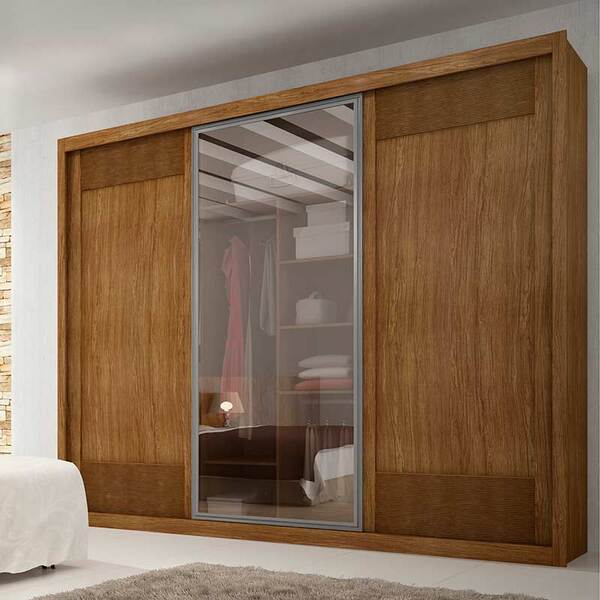 Guarda-roupa Ravena Ii Reflecta 3 Portas E 6 Gavetas - Rufato