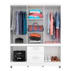 Guarda Roupa Rebeca 8 Portas 2 Gavetas Branco - Móveis Arapon