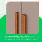 Guarda-roupa Recife 4 Portas 2 Gavetas Com Espelho Salleto Ci