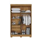 Guarda-roupa Recife 4 Portas 2 Gavetas Com Espelho Salleto Ci