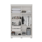 Guarda-roupa Recife 4 Portas 2 Gavetas Salleto Branco