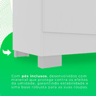 Guarda-roupa Recife 4 Portas 2 Gavetas Salleto Branco