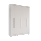 Guarda-roupa Recife 6 Portas 2 Gavetas Salleto Branco