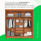 Guarda-roupa Recife 6 Portas 2 Gavetas Salleto Cinamomo
