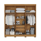 Guarda-roupa Recife 6 Portas 2 Gavetas Salleto Cinamomo-off W