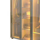 Guarda Roupa Reflecta 6 Portas Led Innova Naturale - Gelius