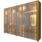 Guarda Roupa Reflecta 6 Portas Led Innova Naturale - Gelius