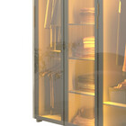 Guarda Roupa Reflecta 6 Portas Led Innova Off White - Gelius