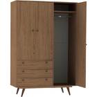 Guarda-roupa Retrô 20 - Olivar - Rustik Carvalho