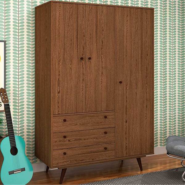 Guarda-roupa Retrô 20 - Olivar - Rustik Carvalho