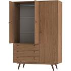 Guarda-roupa Retrô 20 - Olivar - Rustik Carvalho