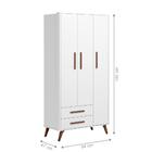 Guarda Roupa Retro Adrano Branco