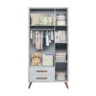 Guarda Roupa Retro Adrano Cinza