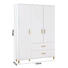 Guarda Roupa Retrô Milka Branco Atóxico