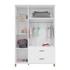 Guarda Roupa Retrô Milka Branco Atóxico