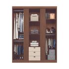 Guarda Roupa Ripado 3 Portas Solteiro Texas Jatobá Areia