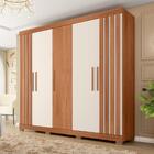 Guarda Roupa Ripado 5 Portas Liverpool Freijó Off White