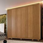 Guarda Roupa Ripado 6 Portas 6 Gavetas Arezzo Benetil Cinamomo