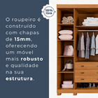 Guarda Roupa Ripado 6 Portas 6 Gavetas Arezzo Benetil Cinamomo