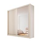 Guarda Roupa Ripado Espelho 2 Portas Cordoba Made Marcs