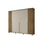 Guarda Roupa Ripado França 6 Portas Cinamomo/off White – Rv M