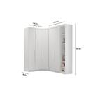 Guarda Roupa Rizon Módulo Cantoneira 4 Prateleiras Novo Horiz