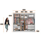 Guarda Roupa Roma 6 Portas 6 Gavetas Com Espelho Clic Móveis