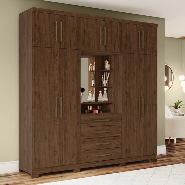 Guarda-roupa Roupeiro 10 Portas E 4 Gavetas Urban Henn Castan