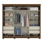 Guarda-roupa Roupeiro 2 Portas Deslizantes 4 Gavetas Detroit