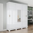 Guarda-roupa Roupeiro 3 Portas Deslizantes 2 Gavetas Tijucas