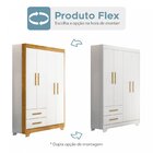 Guarda-roupa Roupeiro 4 Portas 2 Gavetas Star Tigus Baby Flex