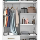 Guarda Roupa Roupeiro 4 Portas Branco