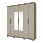 Guarda-roupa Roupeiro 6 Portas 3 Gavetas Armani Henn Duna/cri