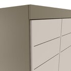 Guarda-roupa Roupeiro 6 Portas 3 Gavetas Armani Henn Duna/cri