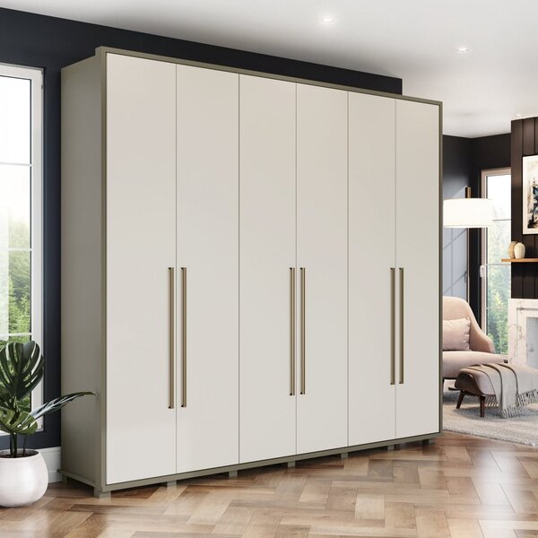 Guarda-roupa Roupeiro 6 Portas 6 Gavetas Platamo Henn Duna/cr