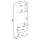 Guarda Roupa Roupeiro Armário 2 Portas Módulo Branco Para Qua