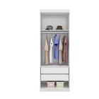 Guarda Roupa Roupeiro Armário 2 Portas Módulo Branco Para Qua
