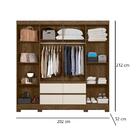 Guarda Roupa Roupeiro Belém Quarto Moval Casal Com Espelho 8