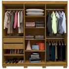 Guarda Roupa Roupeiro Casal 6 Portas 2 Gavetas Império Natura