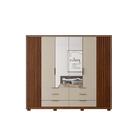 Guarda Roupa Roupeiro Casal Solteiro 2 Espelhos 6 Gavetas 10