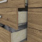 Guarda-roupa Roupeiro Casal Sylas 6 Portas 9 Gavetas Espresso