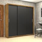 Guarda Roupa Roupeiro Clarice 3 Portas De Correr 4 Gavetas Ca