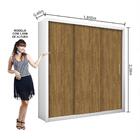 Guarda Roupa Roupeiro Clarice 3 Portas De Correr 4 Gavetas Ca