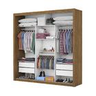 Guarda Roupa Roupeiro Clarice 3 Portas De Correr 4 Gavetas Ca