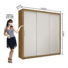 Guarda Roupa Roupeiro Clarice 3 Portas De Correr 4 Gavetas Ca