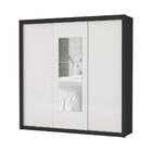 Guarda Roupa Roupeiro Clarice 3 Portas De Correr Com Espelho