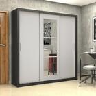 Guarda Roupa Roupeiro Clarice 3 Portas De Correr Com Espelho