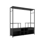 Guarda Roupa Roupeiro Closet Casal Modulado Barcelona Preto