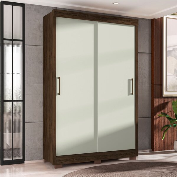 Guarda Roupa Roupeiro De Casal Lion 2 Portas De Correr E 2 Ga